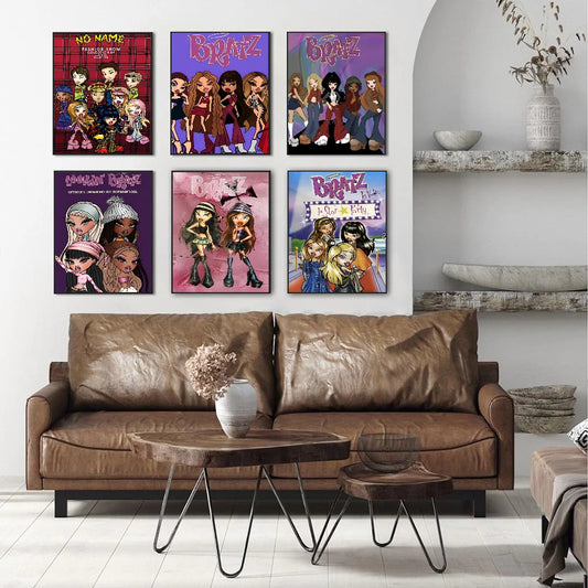 Bratz Doll Classic Classic Movie Posters Vintage Room Bar Cafe Decor Stickers Wall Painting