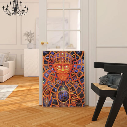 Abstract Alex Grey Trippy Psychedelic Classic Movie Posters Fancy Wall Sticker for Living Room Bar Decoration Room Wall Decor