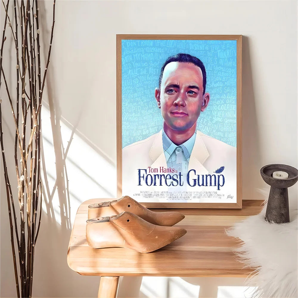 Classic Movie Forrest Gump(1994) Film Anime Posters Sticky Whitepaper Prints Posters Artwork Kawaii Room Decor