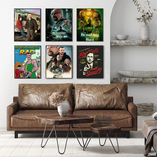 Breaking Bad Retro Classic Vintage Posters HD Quality Wall Art Retro Posters for Home Room Wall Decor