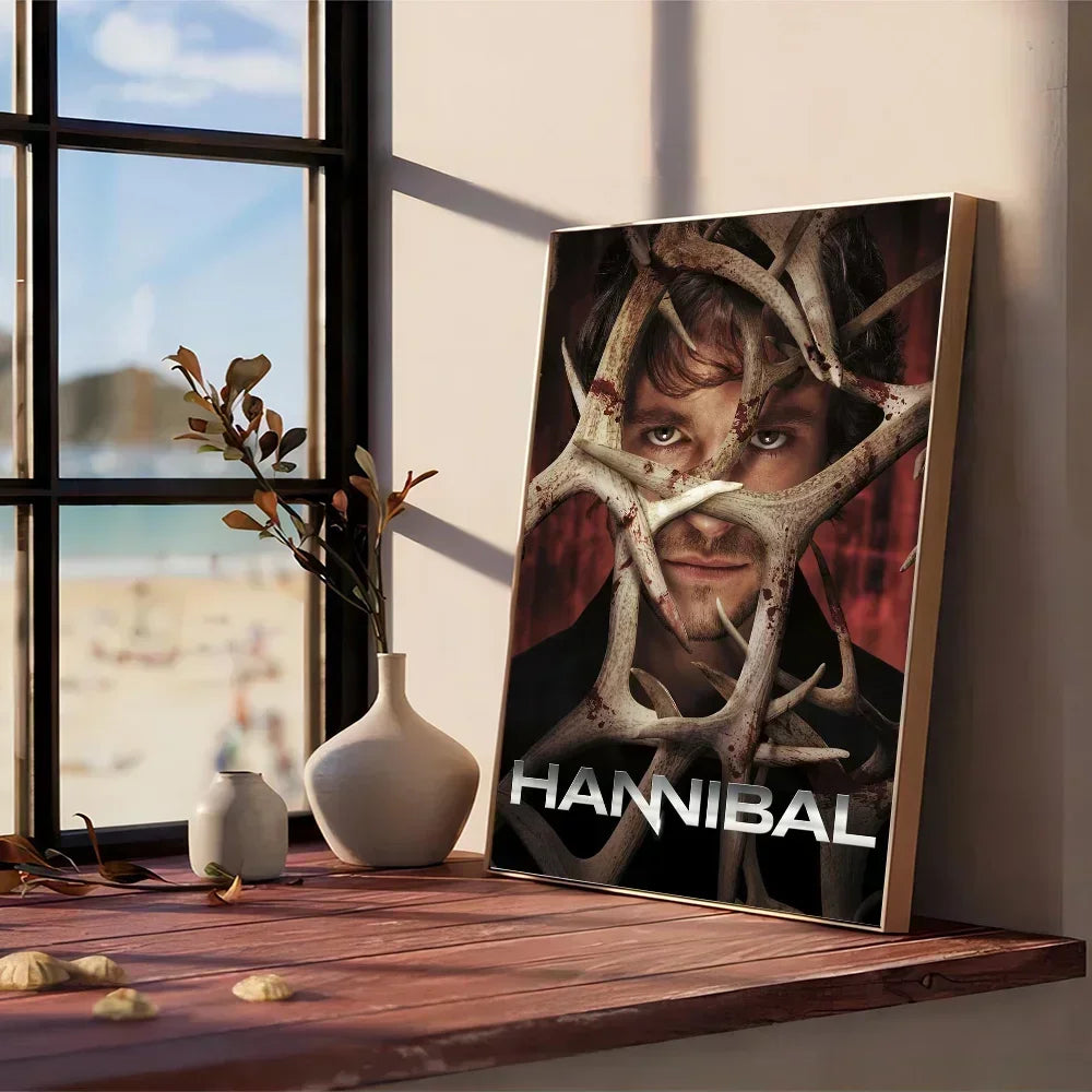 Hannibal TV Poster Anime Posters Sticky HD Quality Wall Art Retro Posters for Home Kawaii Room Decor