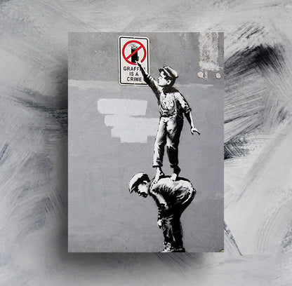 Obra de arte de graffiti de Banksy, pintura de una chica con un globo rojo, póster en blanco y negro, póster abstracto para decoración del hogar, póster de graffiti callejero