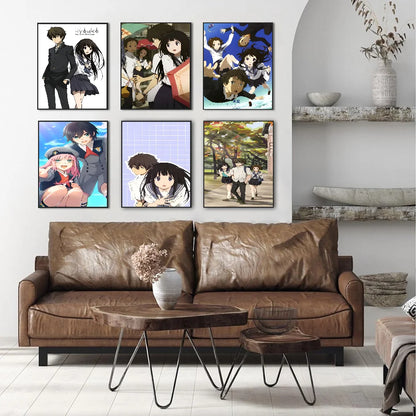 Hyouka Anime DIY Sticky Poster Fancy Wall Sticker for Living Room Bar Decoration Wall Decor