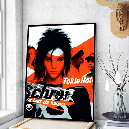 Tokio Hotel Band Poster Movie Sticky Posters Retro Kraft Paper Sticker DIY Room Bar Cafe Aesthetic Art Wall Painting