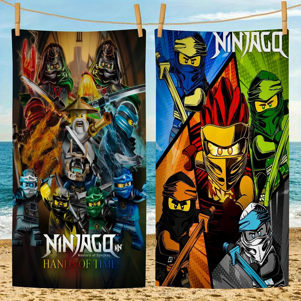 Cartoon N-Ninjago Cool L-LEGO Towel Microfiber Beach Towel Absorbent Quick dry Soft Yoga Swimming Resort Mountain Climbing Towel