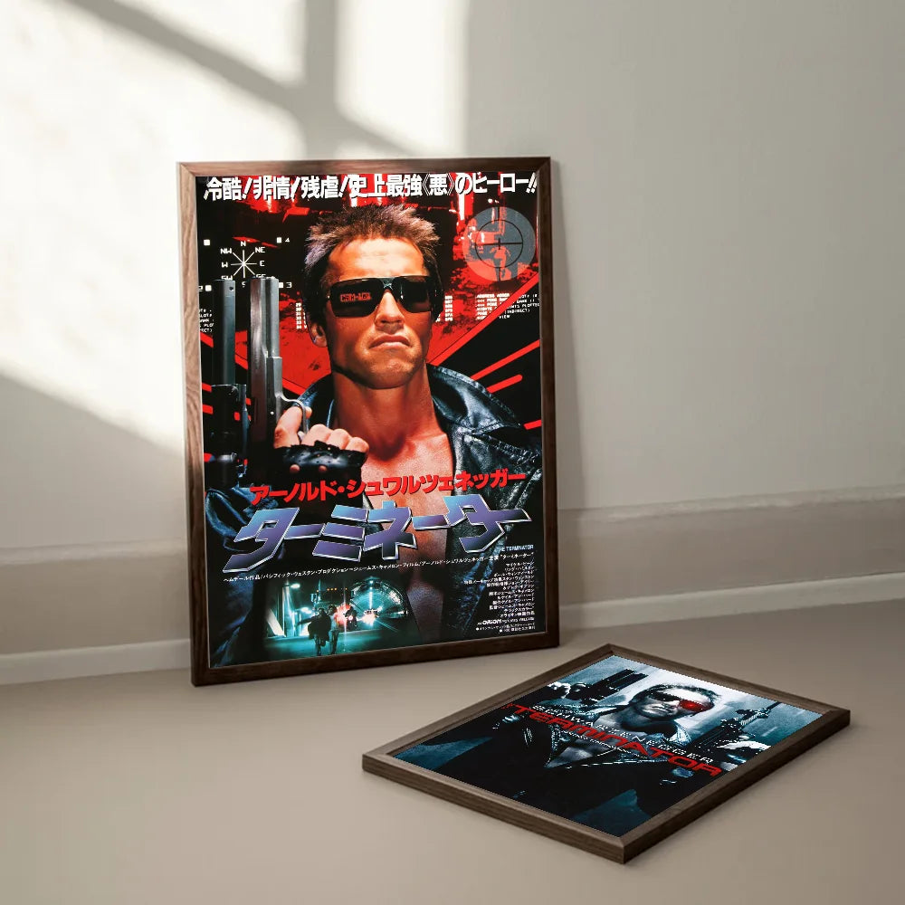 Póster de la película T-The T-Terminator, pósteres de anime, pósteres retro de arte de pared de calidad HD adhesivos para decoración de habitaciones del hogar kawaii, pósteres de anime