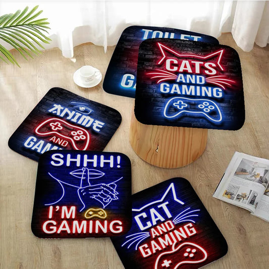 Gaming Room Decoration Modern Minimalist Style Fabric Cushion Non-slip Living Room Sofa Decor Students Stool Office Stool Seat