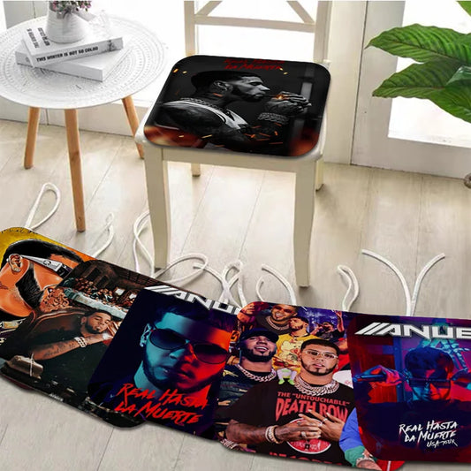 Hip Hop Rapper Anuel AA Four Seasons Chair Mat Soft Pad Seat Cushion For Dining Patio Home Office Indoor Outdoor Chair Cushions