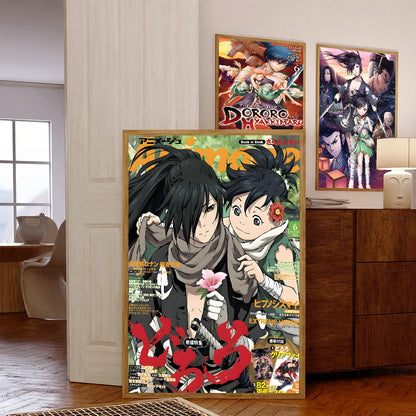 Anime Dororo Poster Anime Posters Sticky HD Quality Wall Art Retro Posters for Home Kawaii Room Decor