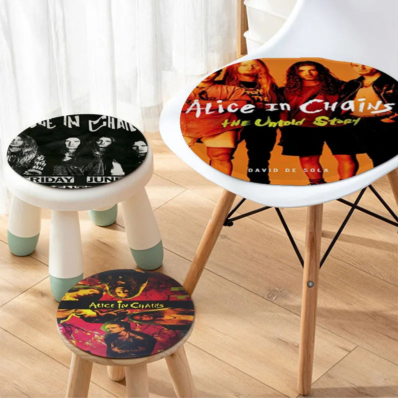 Alice In Chains Square Seat Cushion Office Dining Stool Pad Sponge Sofa Mat Non-Slip Seat Mat