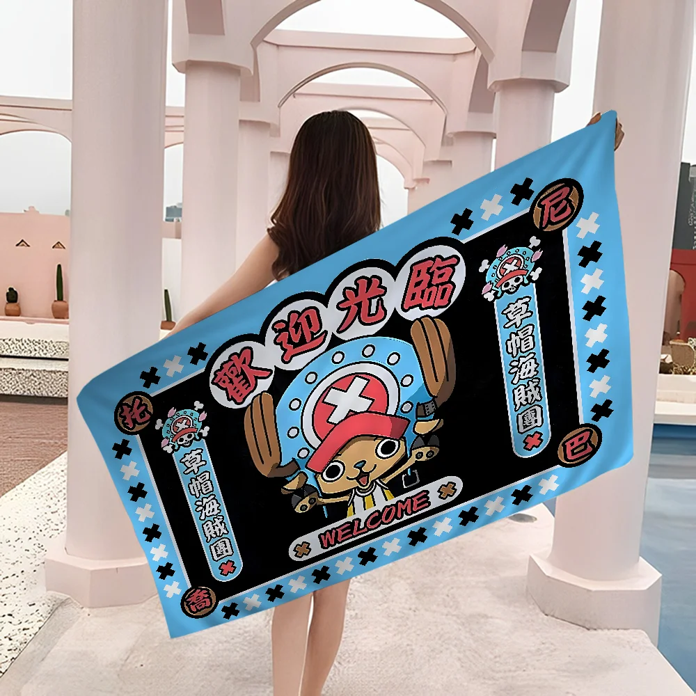 Japanese Anime One P-Piece Towel Microfiber Beach Towel Absorbent Quick dry Soft Yoga Swimming Resort Mountain Climbing Towel