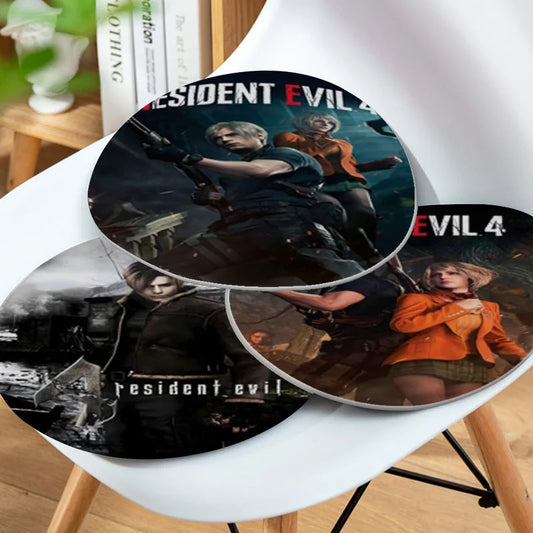 Game R-Resident Leon kennedy Evil Decorative Fabric Cushion Non-slip Living Room Sofa Decor Students Stool Office Chair Cushions