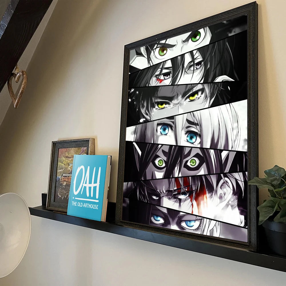 Anime A-AttackS on T-Titan Good Quality Prints and Posters Waterproof Paper Sticker Coffee House Bar Posters Wall Stickers