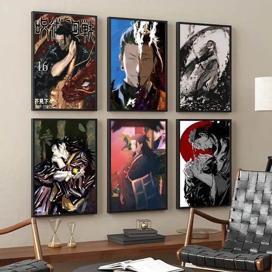 Jujutsu Kaisen Suguru Geto  Vintage Posters Sticky Vintage Room Home Bar Cafe Decor Kawaii Room Decor