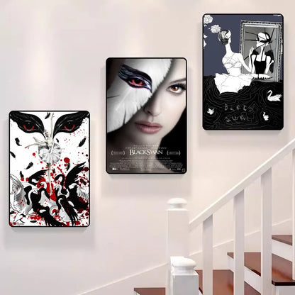 Movie Black Swan Classic Anime Movie Sticky Posters Whitepaper Sticker DIY Room Bar Cafe Posters Wall Stickers