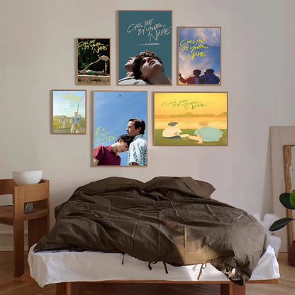 Call Me by Your Name Anime Posters Sticky Waterproof Paper Sticker Coffee House Bar Kawaii Room Decor