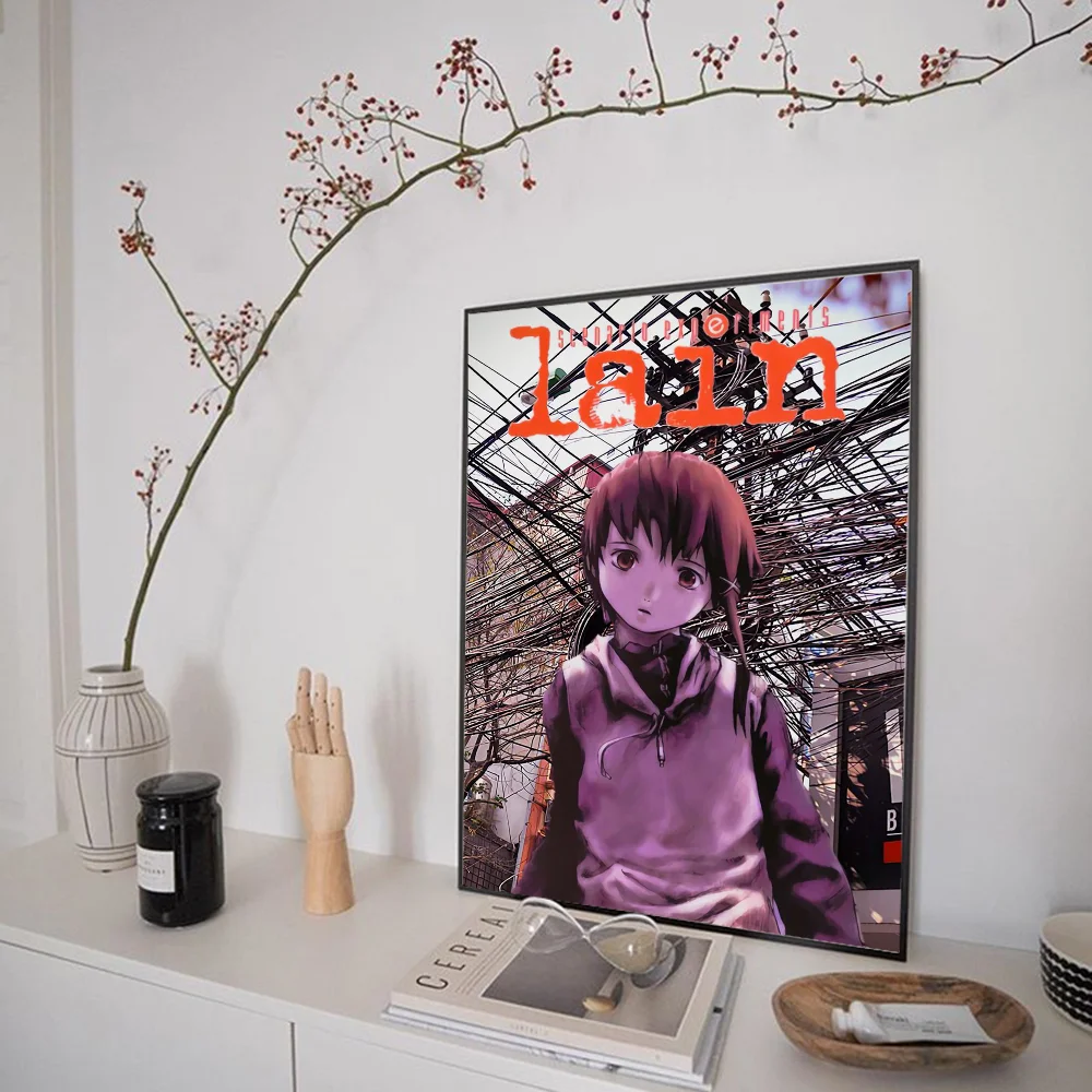 Serial Experiments Lain Vintage Posters Sticky Whitepaper Prints Posters Artwork Posters Wall Stickers