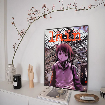 Serial Experiments Lain Vintage Posters Sticky Whitepaper Prints Posters Artwork Posters Wall Stickers