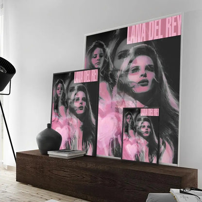 Póster de Lana Del Rey Lust for Life, pósteres de anime, pósteres retro de arte de pared de calidad HD adhesivos para decoración de habitaciones kawaii del hogar