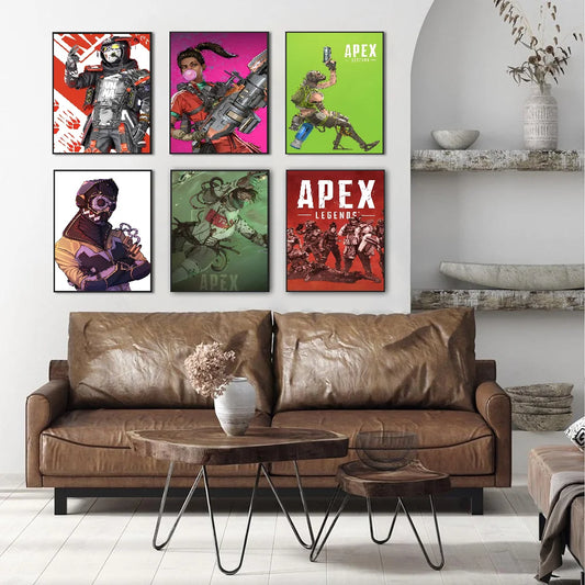 Apex Legends Anime Posters Sticky Whitepaper Prints Posters Artwork Kawaii Room Decor