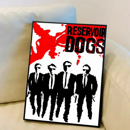 American Movie Reservoir Dogs Canvas Painting DIY Sticky Poster Fancy Wall Sticker for Living Room Bar Decoration Wall Decor