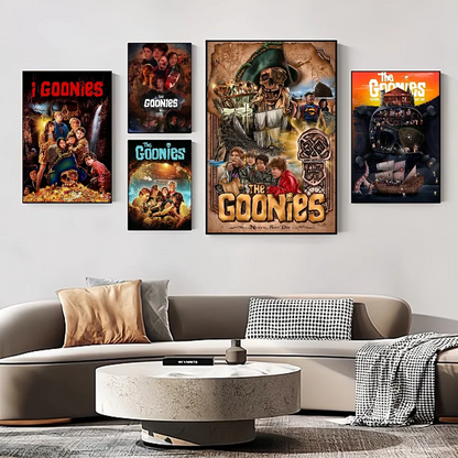 Goonies Movie Art Anime Posters Sticky Waterproof Paper Sticker Coffee House Bar Kawaii Room Decor