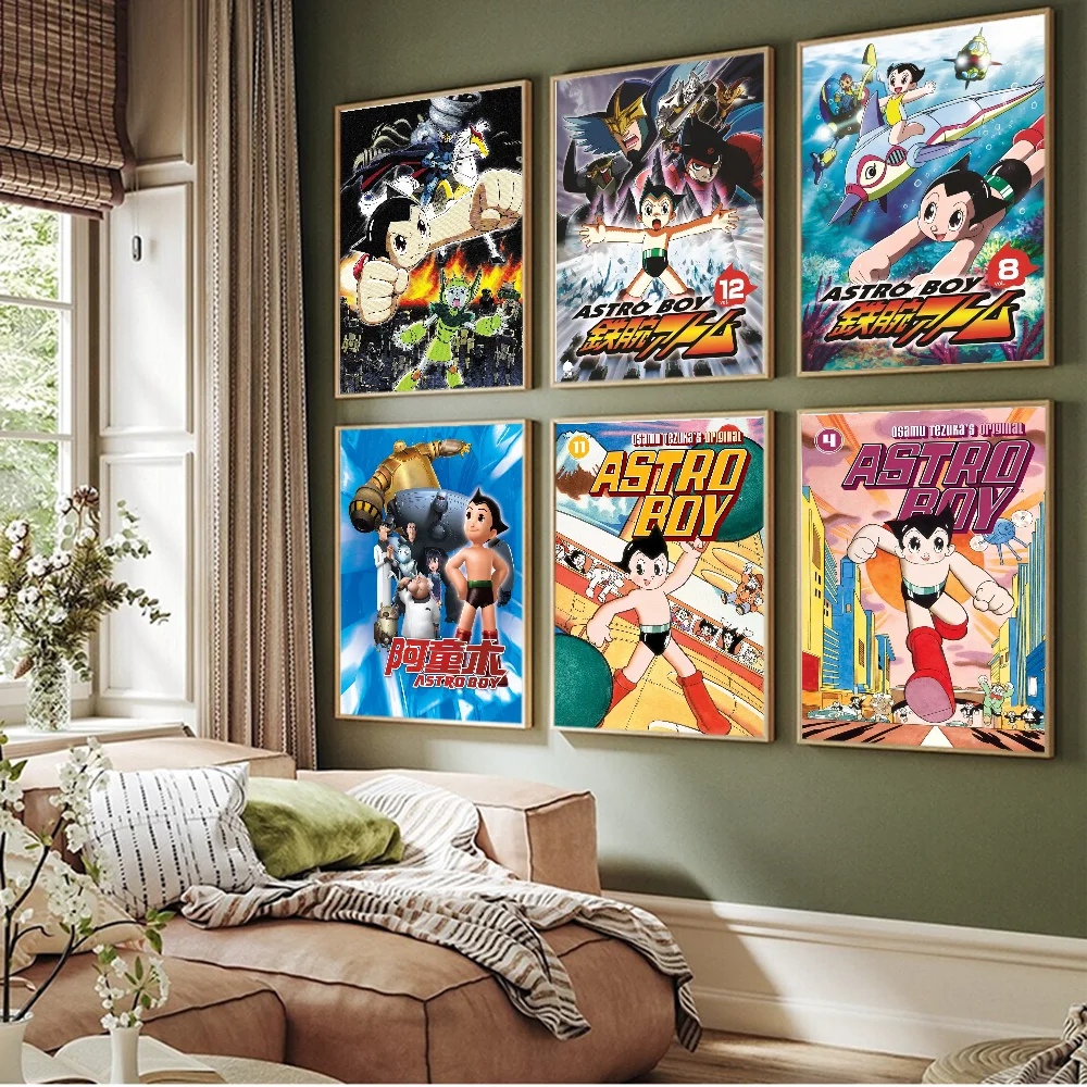 AAA A-Astro Boys Anime Posters Sticky Whitepaper Sticker DIY Room Bar Cafe Kawaii Room Decor