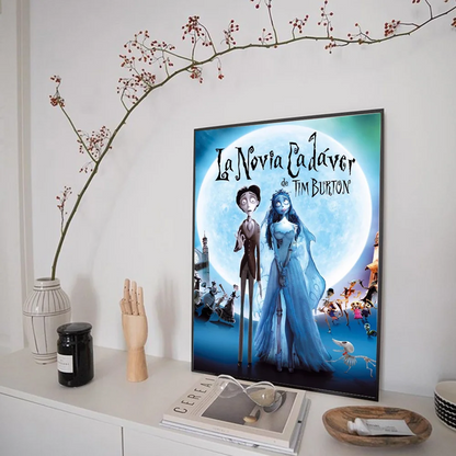 C-Corpse Bride Cartoo DIY Sticky Poster Fancy Wall Sticker for Living Room Bar Decoration Wall Decor