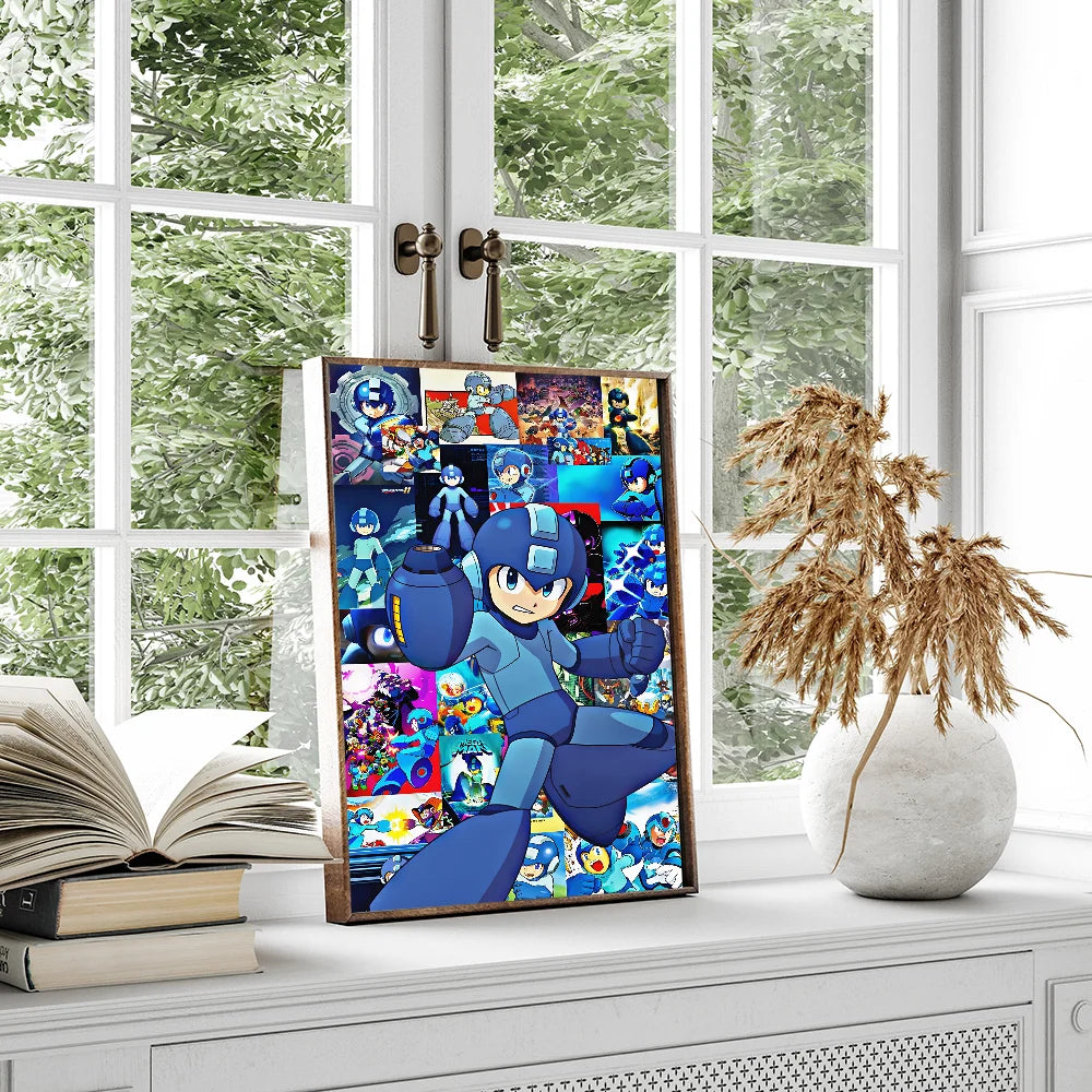 Rockman Megaman Game Posters Whitepaper Prints Posters Artwork Kawaii Room Decor