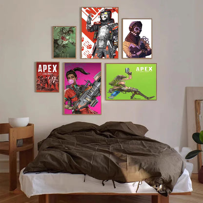 Apex Legends Anime Posters Sticky Whitepaper Prints Posters Artwork Kawaii Room Decor