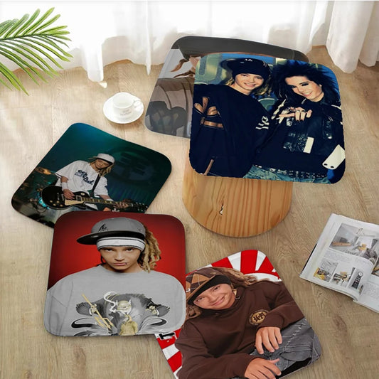 Bill Kaulitz Tom Tokio Hotel Round Seat Cushion Office Dining Stool Pad Sponge Sofa Mat Non-Slip Chair Cushions