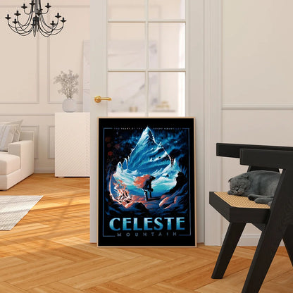 Celeste Game DIY Sticky Poster Fancy Wall Sticker for Living Room Bar Decoration Wall Decor