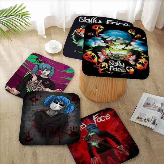 Game Sally Face Simplicity Multi-Color Chair Mat Soft Pad Seat Cushion For Dining Patio Home Indoor Outdoor Garden Buttocks Pad