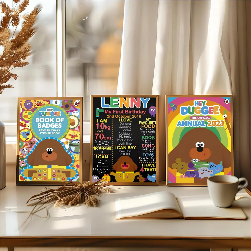 Hey Duggee DIY 粘着ポスター ファンシー ウォールステッカー リビングルーム バー デコレーション 壁飾り