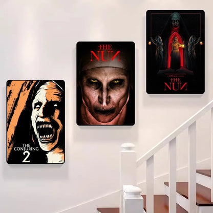 Classic Horror Movie Collection The Nun Self-adhesive Art Poster Whitepaper Prints Posters Artwork Aesthetic Art Wall Painting