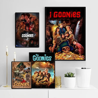 Goonies Movie Art Anime Posters Sticky Waterproof Paper Sticker Coffee House Bar Kawaii Room Decor