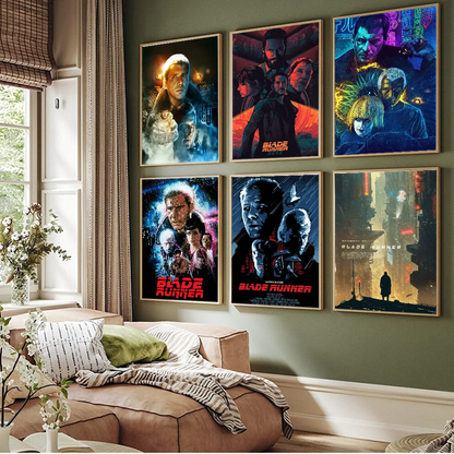 Retro Movie Blade Runner Classic Sci-fi Film Anime Posters Sticky Whitepaper Prints Posters Artwork Kawaii Room Decor