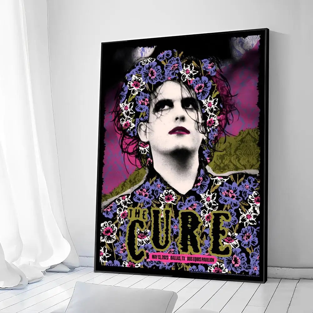 The Cure Posters Waterproof Paper Sticker Self-adhesive Art Poster Kraft Paper Sticker DIY Room Bar Cafe Decorative Painting