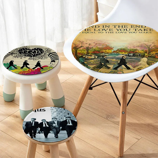 Hot-Band-T-The B-Beatles Tie Rope Dining Chair Cushion Circular Decoration Seat For Office Desk Cushions Home Decor