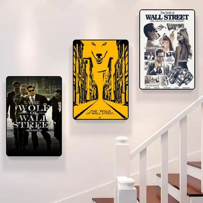 The Wolf of Wall Street Classic Movie Posters Waterproof Paper Sticker Coffee House Bar Decor Art Wall Stickers