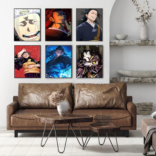 Kaisen Suguru Geto Self-adhesive Art Poster Whitepaper Sticker DIY Room Bar Cafe Wall Decor