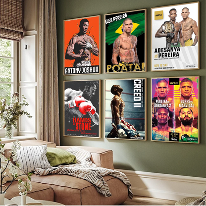 Boxers A-Alex P-Pereira Anime Posters Sticky Whitepaper Sticker DIY Room Bar Cafe Kawaii Room Decor