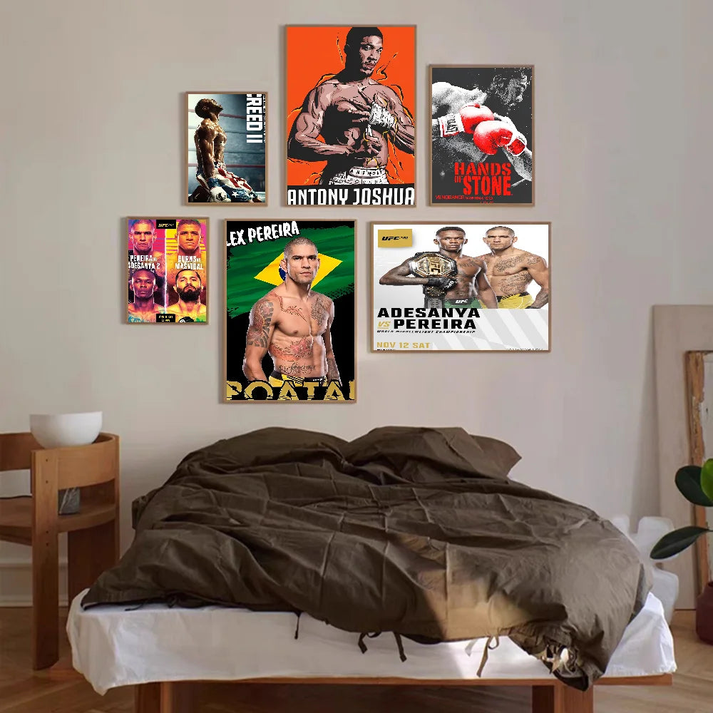 Boxers A-Alex P-Pereira Anime Posters Sticky Whitepaper Sticker DIY Room Bar Cafe Kawaii Room Decor