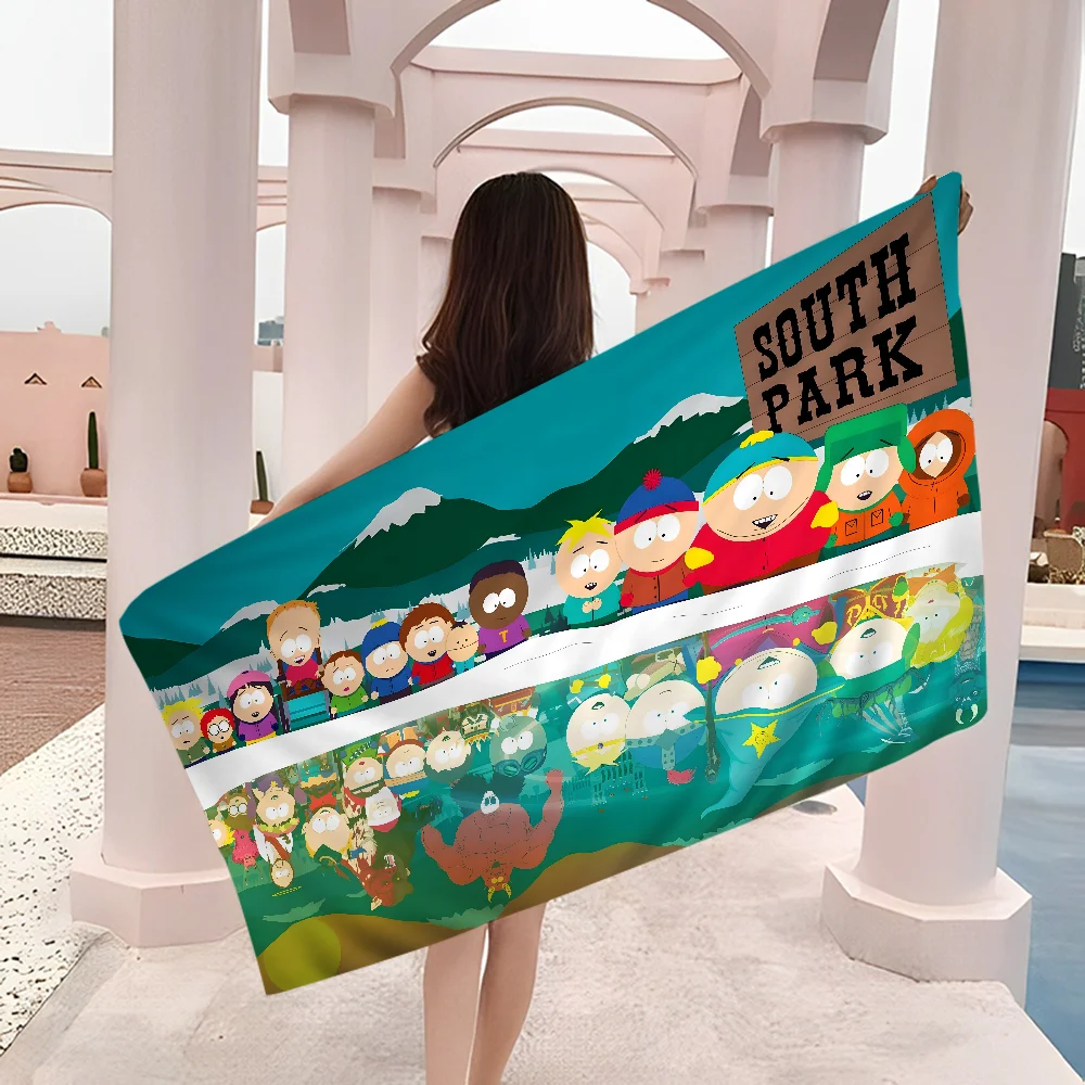 S-Souths Cartoon ParkS Towel Microfiber Beach Towel Absorbent Quick dry Soft Yoga Swimming Resort Mountain Climbing Towel