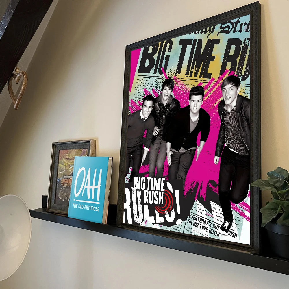 Pósteres de películas clásicas de Big Time Rush, pósteres de calidad HD, arte de pared, pintura, estudio, decoración nórdica para el hogar