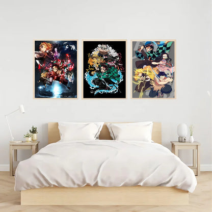 Slayer Classic Canvas Painting Anime Character Anime Posters Sticky HD Quality Wall Art Retro Posters for Home Kawaii Room Decor