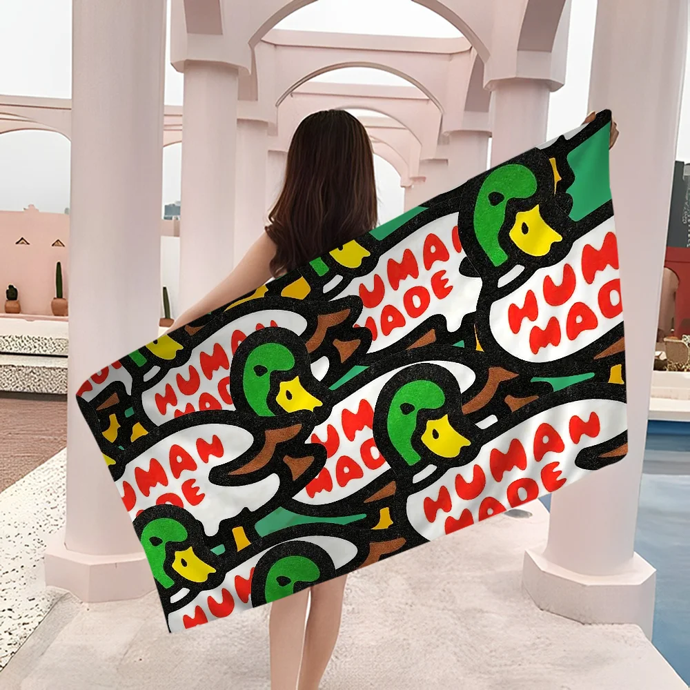 H-HUMAN M-MADE Towel Microfiber Beach Towel Absorbent Quick dry Soft Yoga Swimming Resort Mountain Climbing Towel