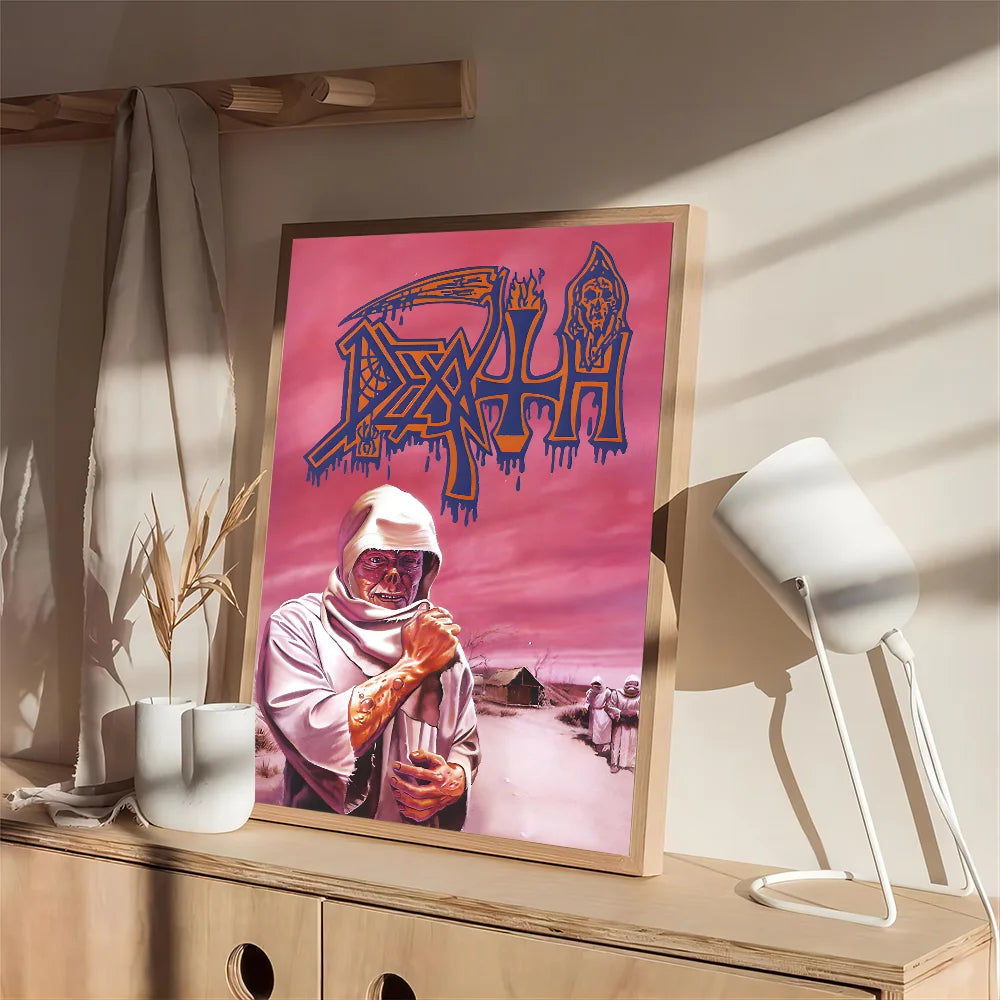 Angles Old D-Deaths Mental Rock Band Movie Sticky Posters Retro Kraft Sticker DIY Room Bar Cafe Aesthetic Art Wall Painting