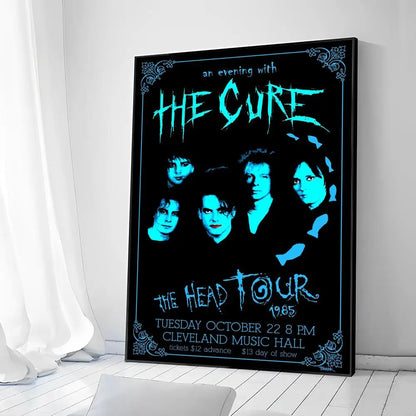 The Cure Posters Waterproof Paper Sticker Self-adhesive Art Poster Kraft Paper Sticker DIY Room Bar Cafe Decorative Painting