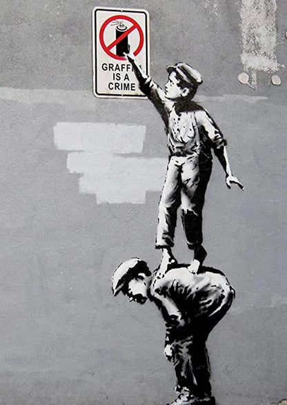 Obra de arte de graffiti de Banksy, pintura de una chica con un globo rojo, póster en blanco y negro, póster abstracto para decoración del hogar, póster de graffiti callejero